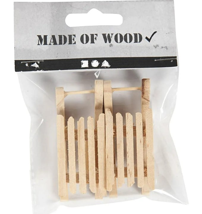 Schöner Leben Schlitten Miniatur aus Holz 6,5x2,5cm im 2er Set von Creativ Company Osterangebot