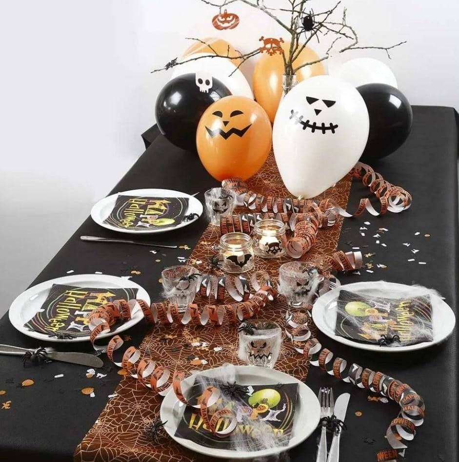 Schöner Leben Spinnen schwarz Halloween Deko im 10er Pack Neuheiten