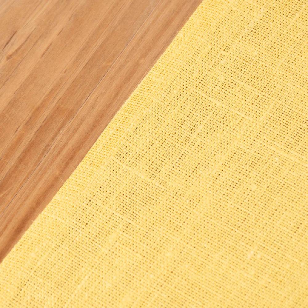 Schöner Leben Leinentischläufer Tischläufer Erik 1-lagig 47x150cm gelb Blitzverkäufe