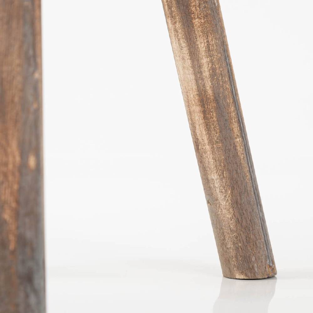 Schöner Leben Pflanzenhocker aus Holz mit Vintage Finish in Braun von Countryfield 25x25x25cm Begrenztes Angebot
