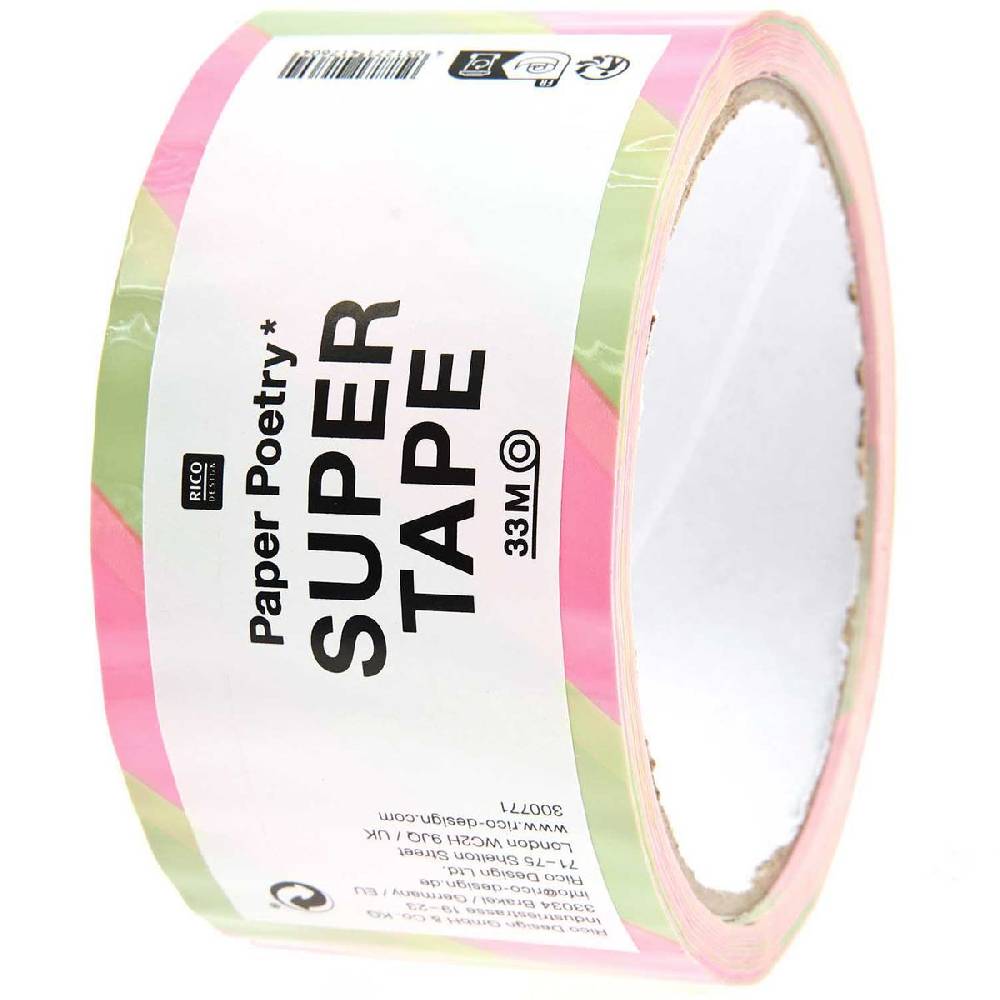 Schöner Leben Paketklebeband Pistazie und Neonpink von Rico Design Paper Poetry 5cmx33m Exklusive Angebote