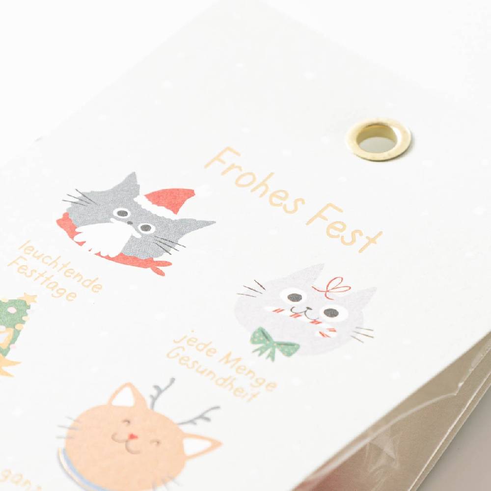Schöner Leben Weihnachts-Bonbons mit Glühweinschmack Frohes Fest Katzen 75g von Grafik Werkstatt Letzte 2 Tage