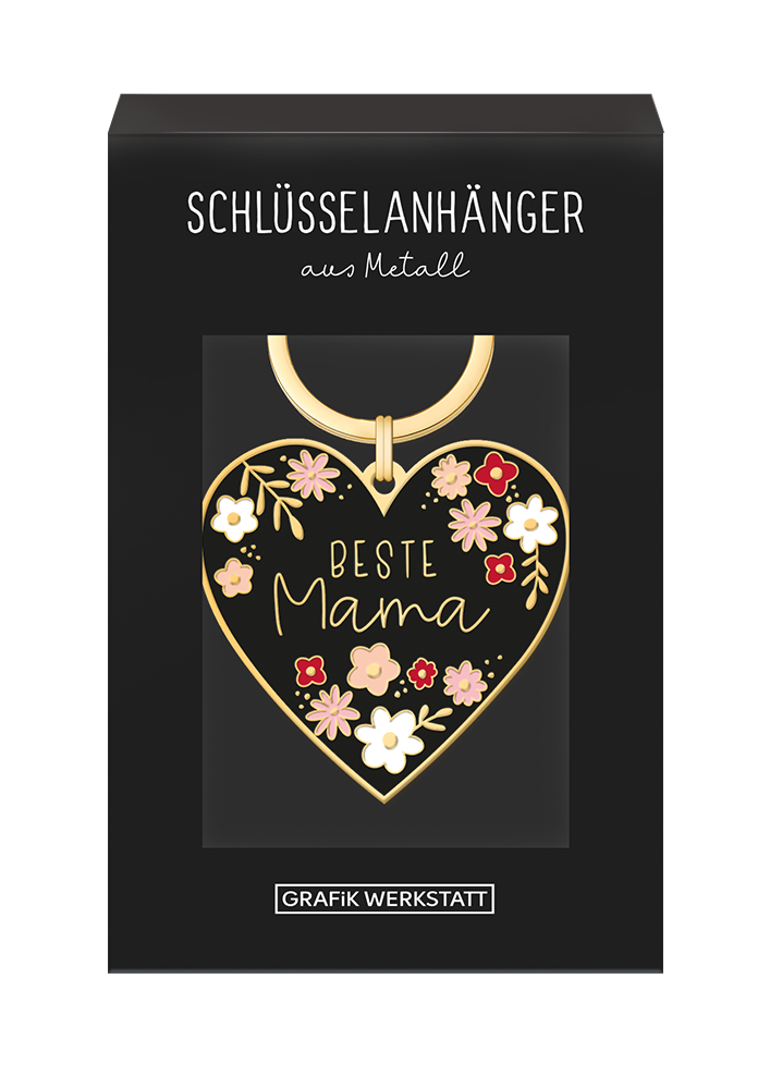 Schöner Leben Schlüsselanhänger Herz Beste Mama 85x40mm von Grafik Werkstatt Hotsell
