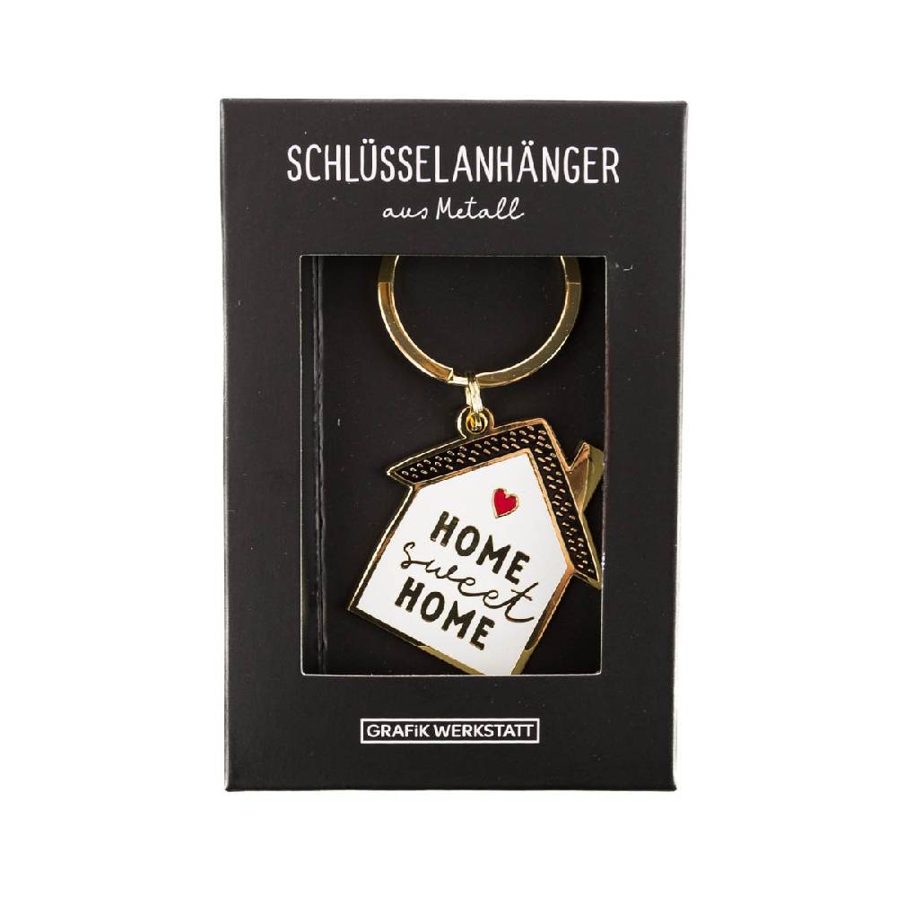 Schöner Leben Schlüsselanhänger Home Sweet Home 85x40mm von Grafik Werkstatt im Angebot