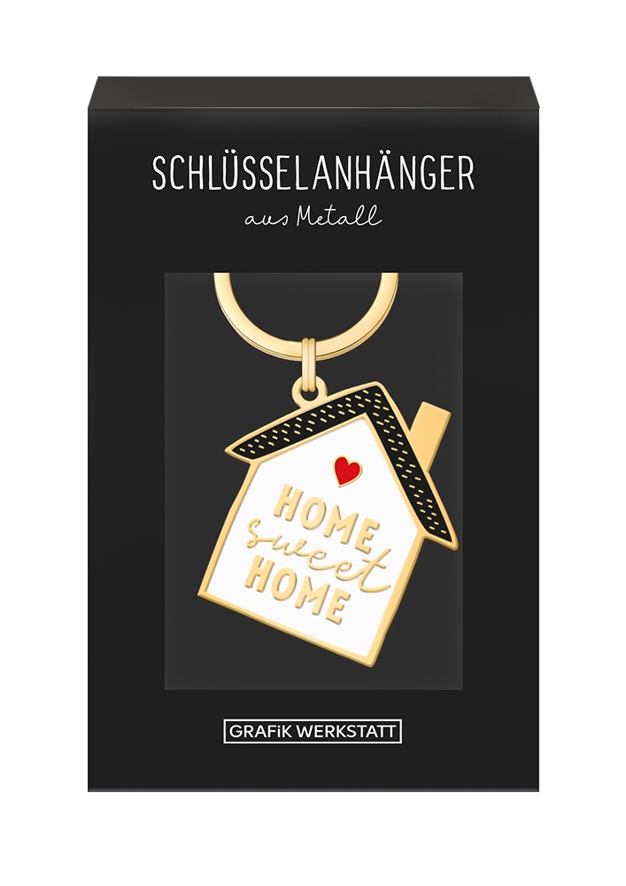 Schöner Leben Schlüsselanhänger Home Sweet Home 85x40mm von Grafik Werkstatt im Angebot