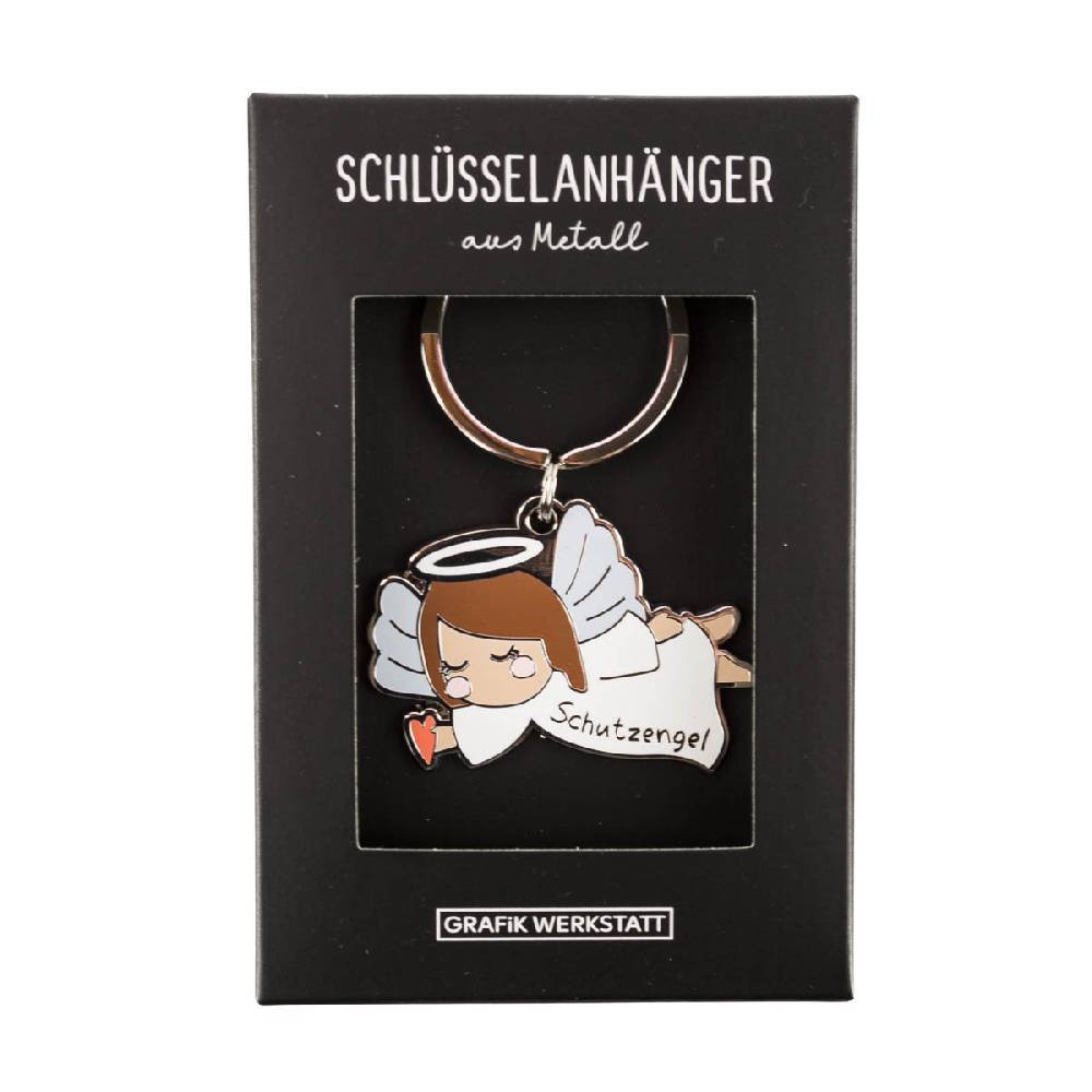 Schöner Leben Schlüsselanhänger Schutzengel 85x40mm von Grafik Werkstatt Schlussverkauf