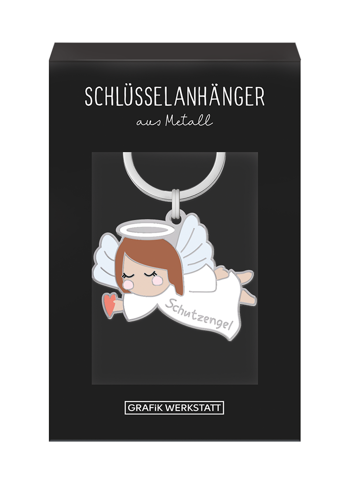 Schöner Leben Schlüsselanhänger Schutzengel 85x40mm von Grafik Werkstatt Schlussverkauf