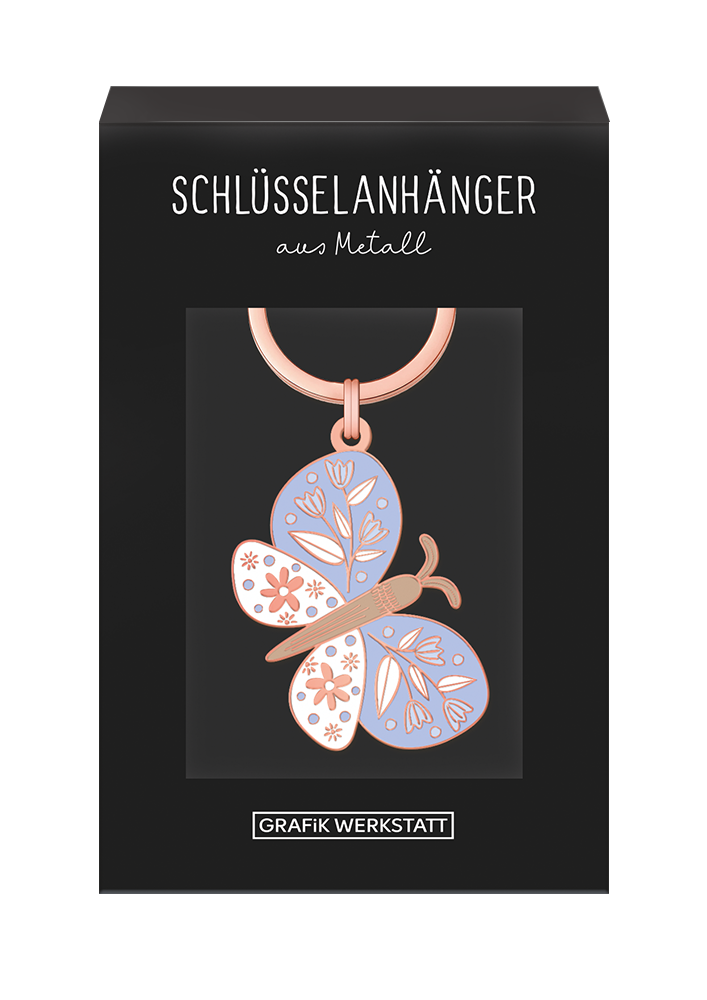 Schöner Leben Schlüsselanhänger Schmetterling 85x40mm von Grafik Werkstatt Günstiger Verkauf