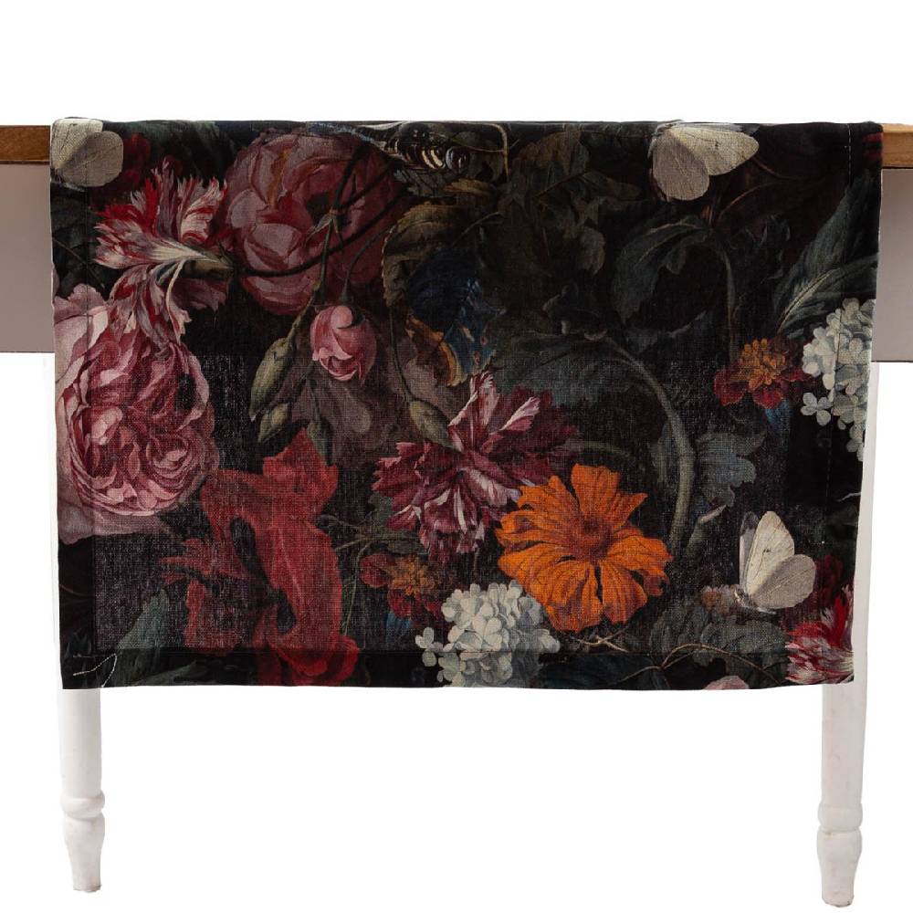 Schöner Leben Tischläufer Still Painting Blumen Schmetterling 40x160cm von SCHÖNER LEBEN Vatertagsangebot