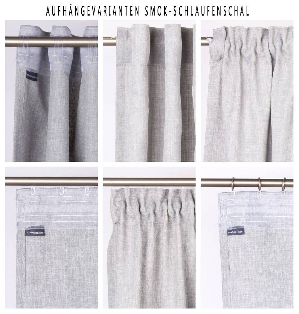 Schöner Leben Outdoor Vorhang Olefina mit Smok-Schlaufenband braun in 245cm oder Wunschlänge von SCHÖNER LEBEN Neueste Mode