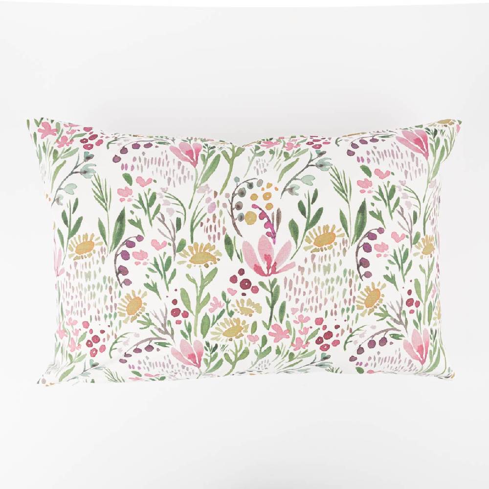 Schöner Leben Kissenhülle Aquarell Blumen weiß rosa grün in versch. Größen von SCHÖNER LEBEN Wochenangebot