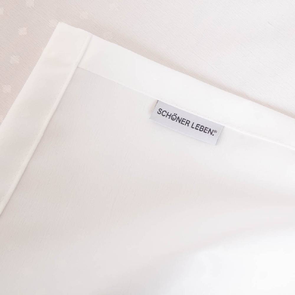 Schöner Leben Tischdecke mit Acryl-Fleckschutz Mini-Raute weiß in versch. Größen von SCHÖNER LEBEN Begrenzte Freigabe