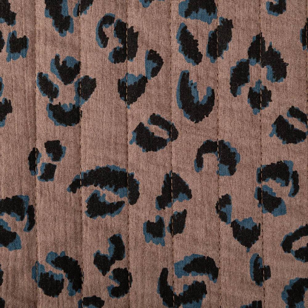 Schöner Leben Steppstoff aus Musselin Stoff VERTI Doubleface Leo-Print braun 1,30m Breite Zeitbegrenzte Promotion