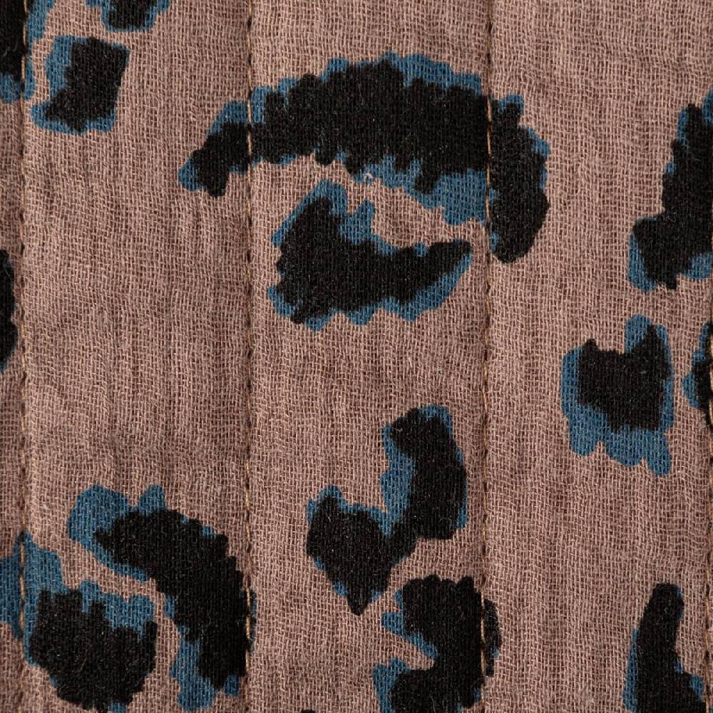 Schöner Leben Steppstoff aus Musselin Stoff VERTI Doubleface Leo-Print braun 1,30m Breite Zeitbegrenzte Promotion