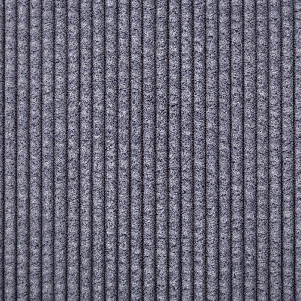 Schöner Leben Cord Stof Bubble Bekleidungsstoff Dekostoff einfarbig rauchblau 1,45m Breite 2025