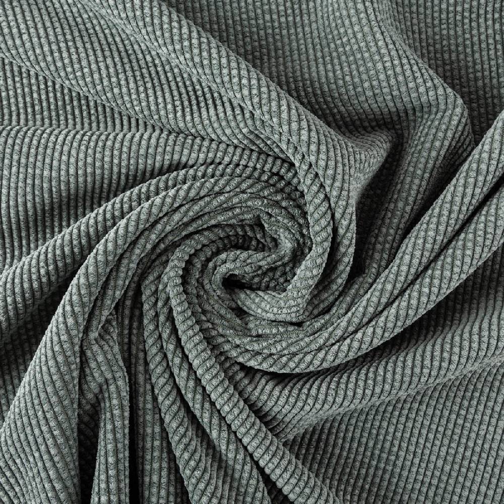 Schöner Leben Cord Stof Bubble Bekleidungsstoff Dekostoff einfarbig old green eukalyptusgrün 1,45m Breite Outlet