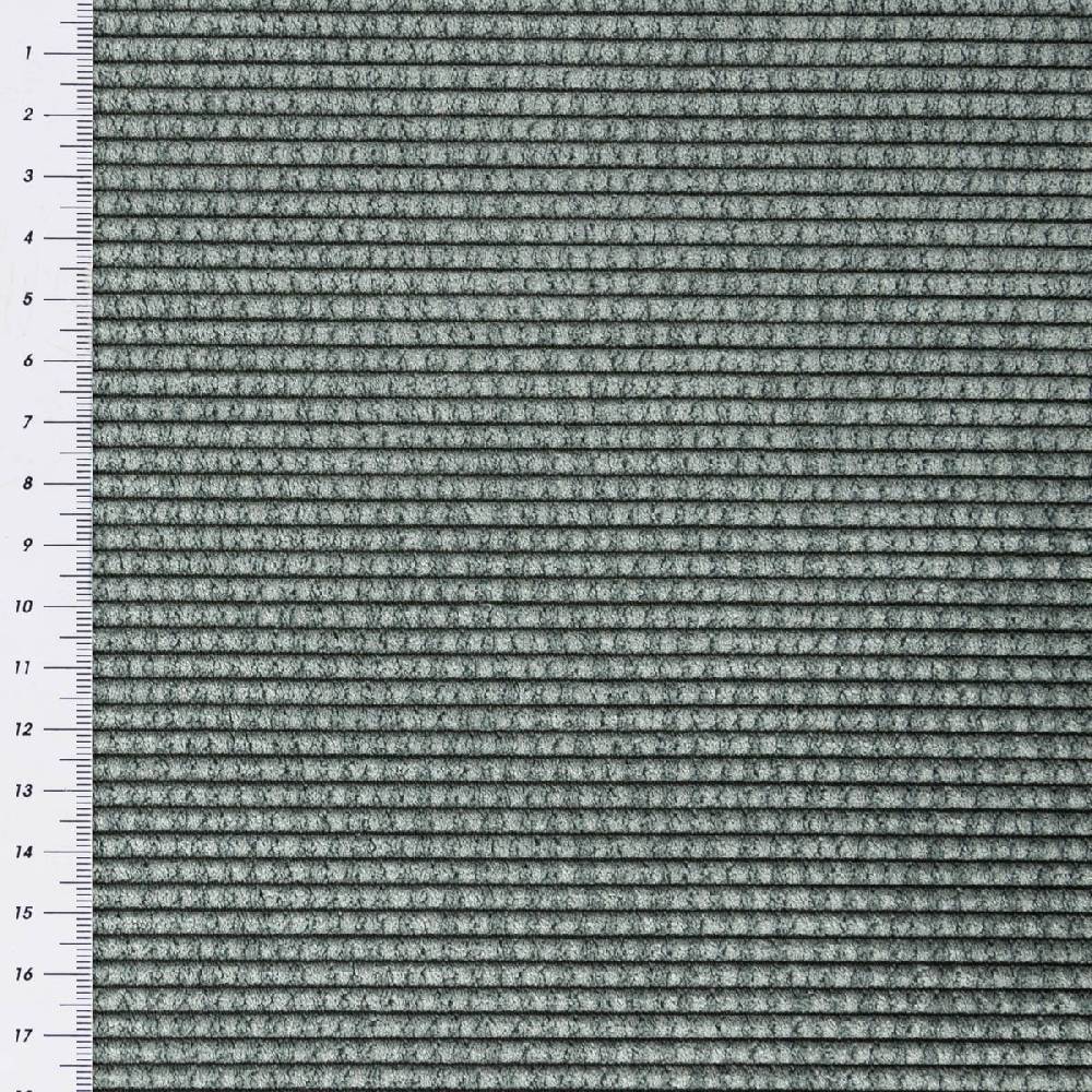 Schöner Leben Cord Stof Bubble Bekleidungsstoff Dekostoff einfarbig old green eukalyptusgrün 1,45m Breite Outlet