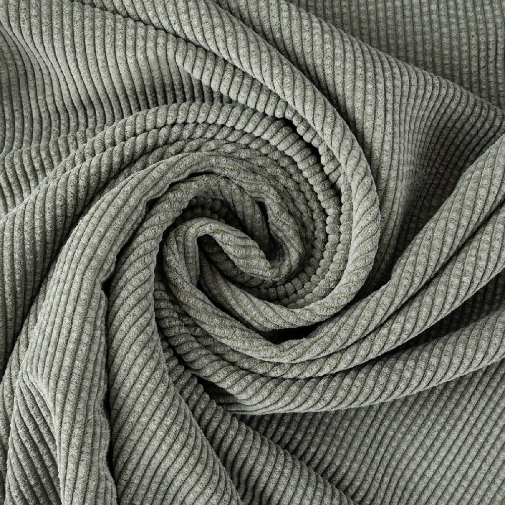 Schöner Leben Cord Stof Bubble Bekleidungsstoff Dekostoff einfarbig sage salbeigrün 1,45m Breite Auslauf