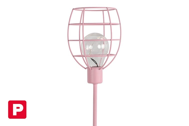 Schöner Leben LED-Solarlampe Gartenstecker in Rosa von Countryfield 11,5x11,5x90cm Kostenloser Versand