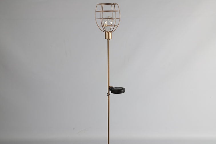 Schöner Leben LED-Solarlampe Gartenstecker in Gold von Countryfield 11,5x11,5x90cm Limitierter Zeitrabatt