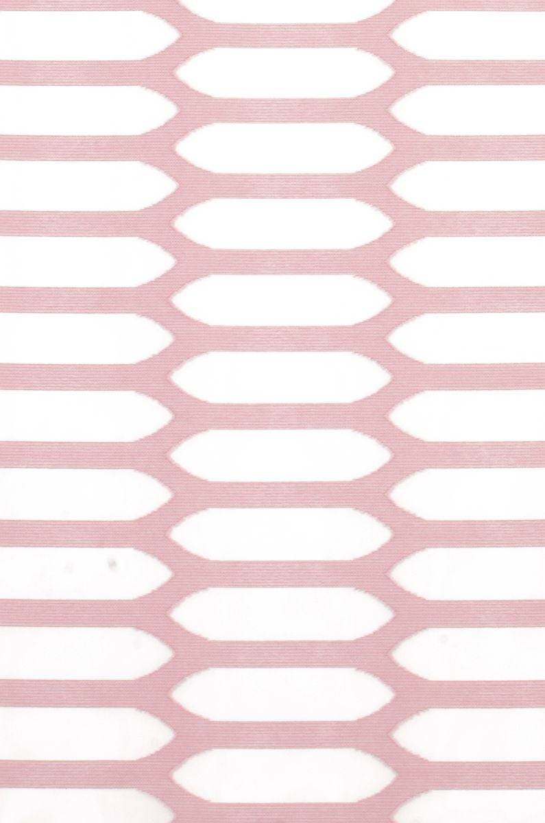 Schöner Leben Schiebevorhang Mesh Ausbrenner mit Flexoschiene weiß rosa 60x245cm (BxH) Black Friday