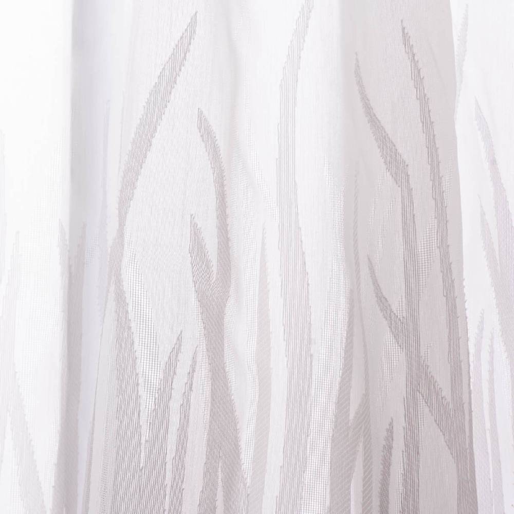Schöner Leben Scheibengardine Breeze transparente Meterware mit Schlaufen Gräser wollweiß beige 46cm Höhe Lagerräumung
