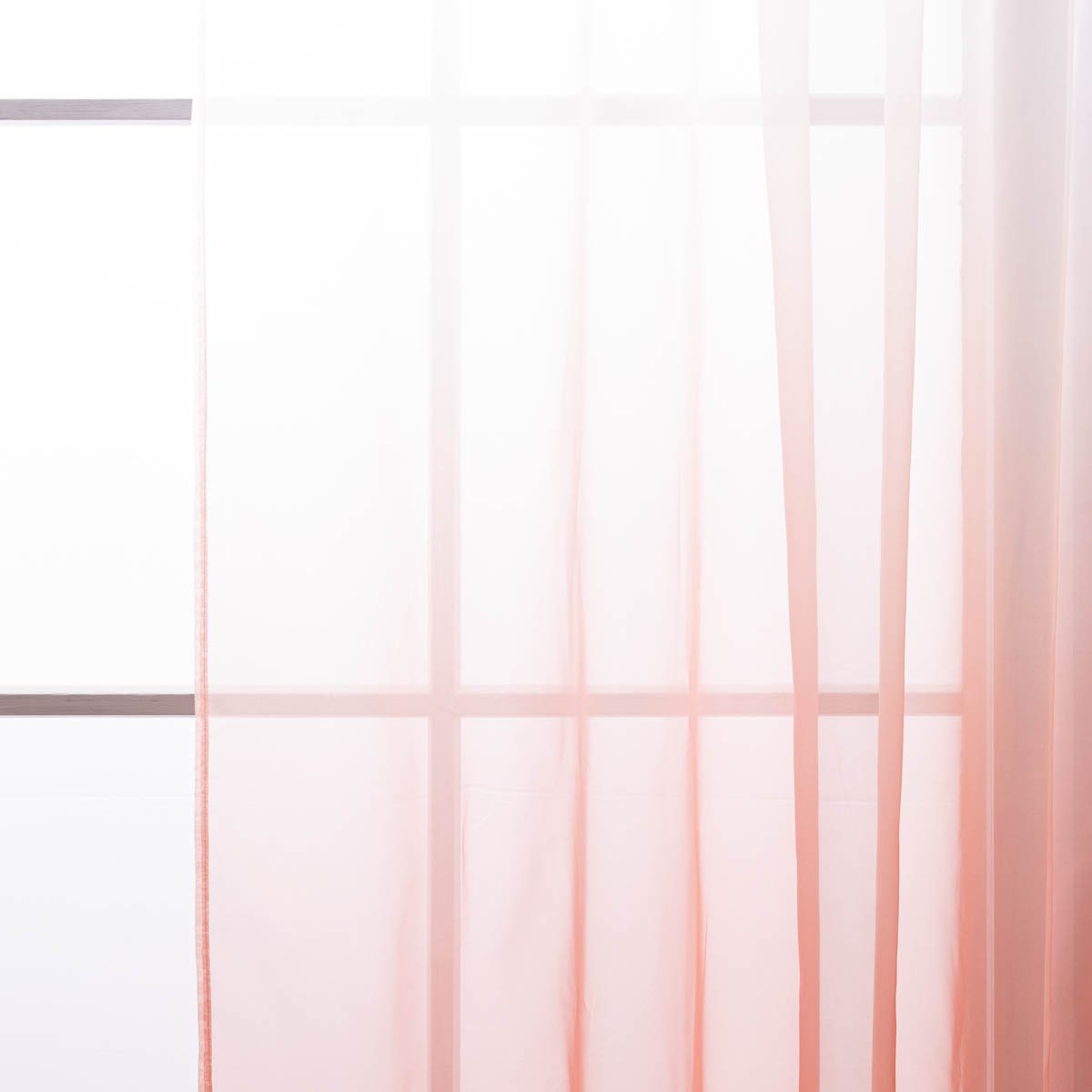 Schöner Leben Gardine Mila transparent Farbverlauf weiß peach 140cmx255cm Zeitlich begrenztes Angebot