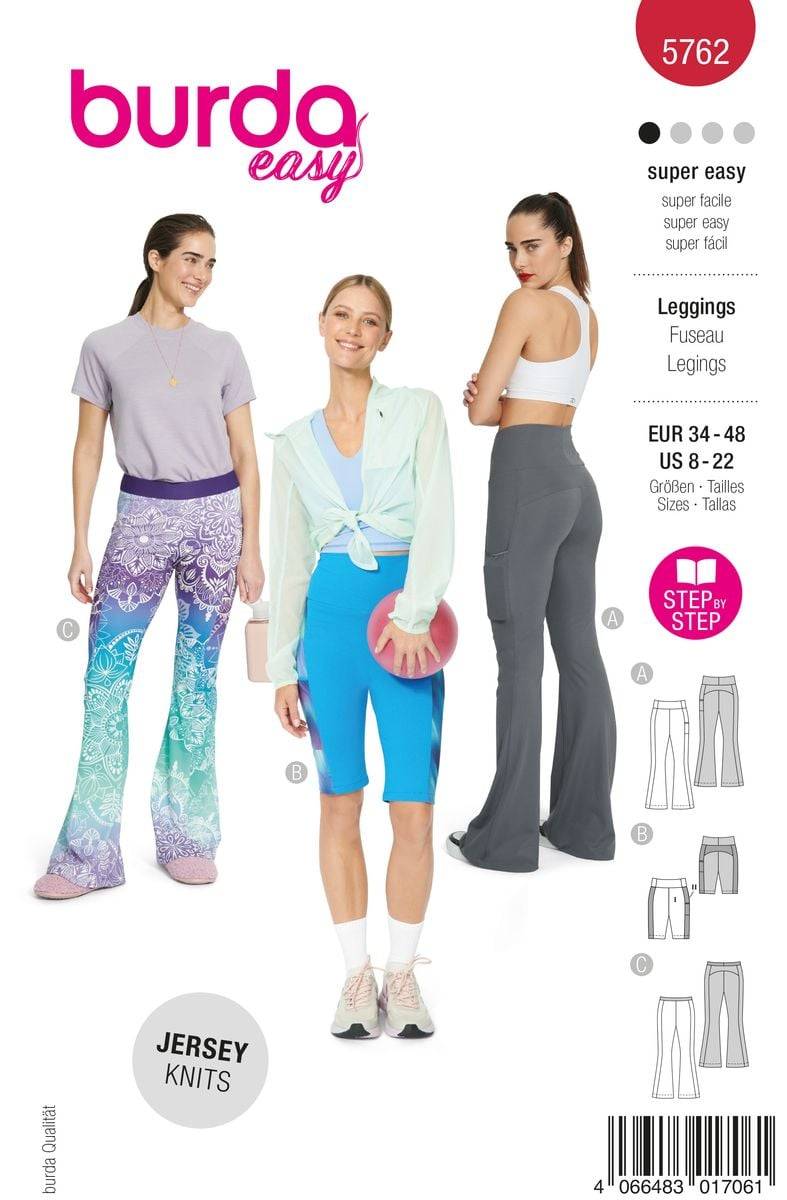 Schöner Leben Burda Schnittmuster 5762 Damen Leggings Begrenzte Freigabe