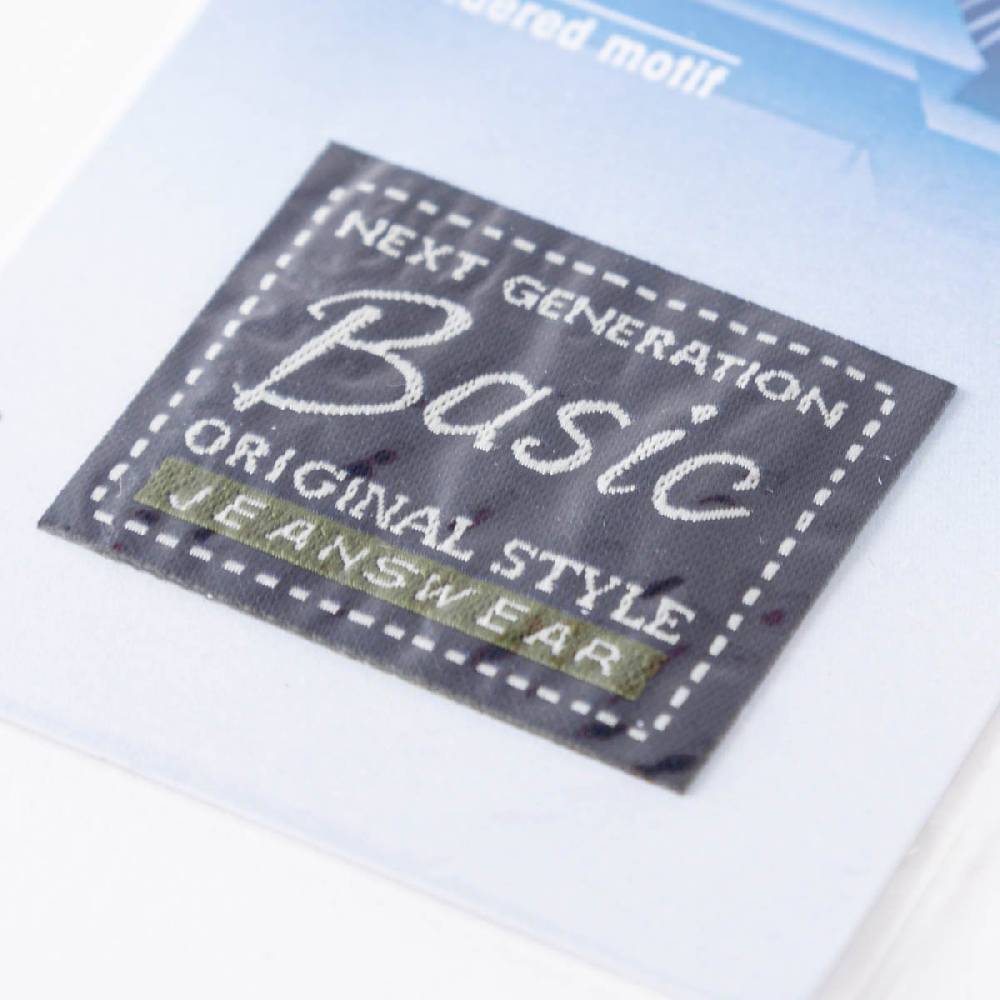 Schöner Leben Applikation Jeanslabel Basic zum Aufbügeln dunkelblau 40x32mm von Prym 50% Rabatt mit kostenlosem Versand