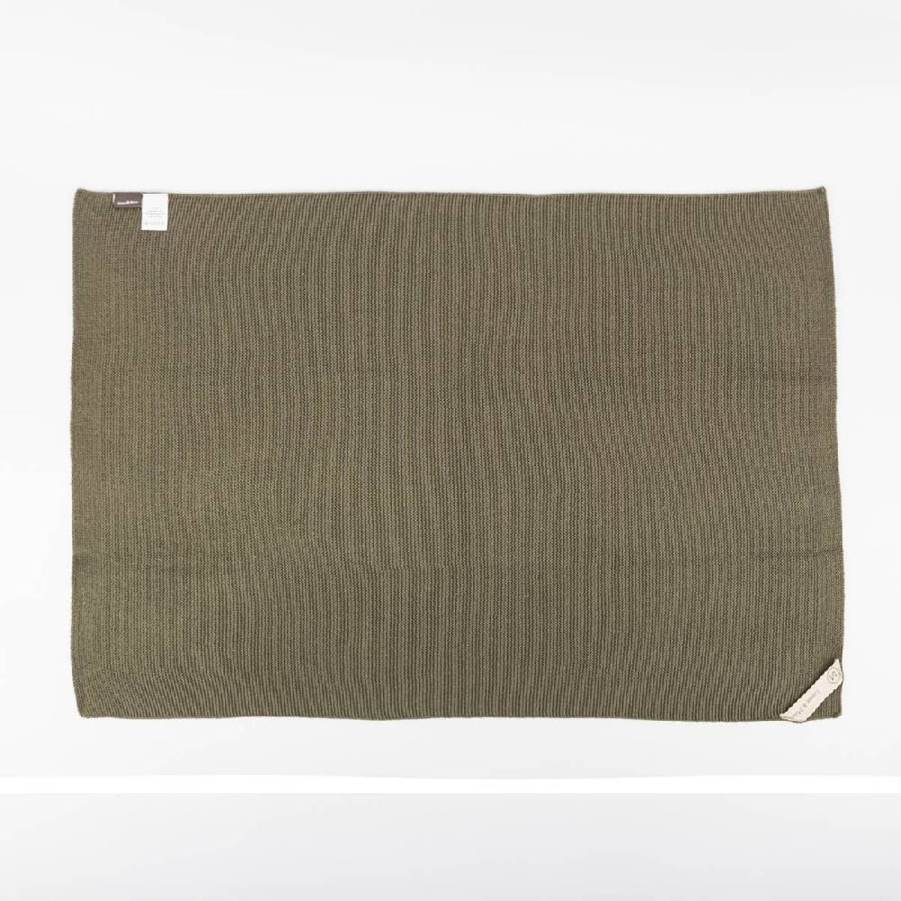 Schöner Leben Küchenhandtuch aus Baumwolle gestrickt einfarbig olivgrün 50x70 von Linen & More 50% Rabatt für begrenzte Zeit