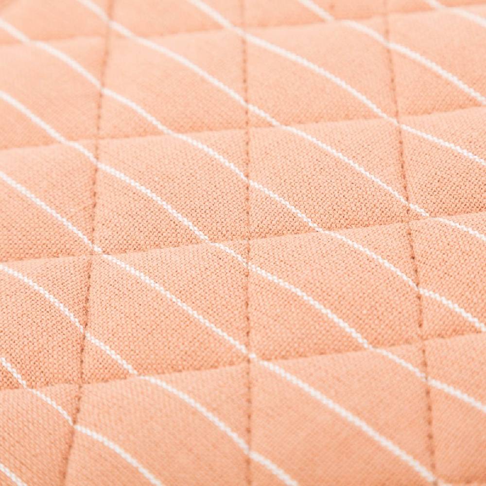 Schöner Leben Topflappen aus Baumwolle gestreift hellbraun weiß 20x20cm von Linen & More Auslauf