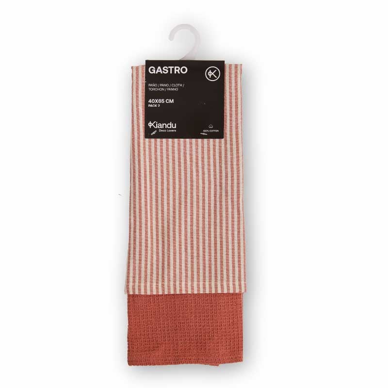 Schöner Leben Geschirrtücher Gastro aus Baumwolle terracotta beige 40x65cm 2er Set Cyber Monday