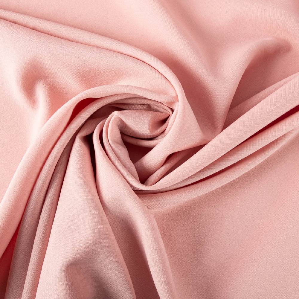 Schöner Leben Polyester Stoff Meterware Stretch Universalstoff einfarbig altrosa 1,48m Breite Heißer Verkauf