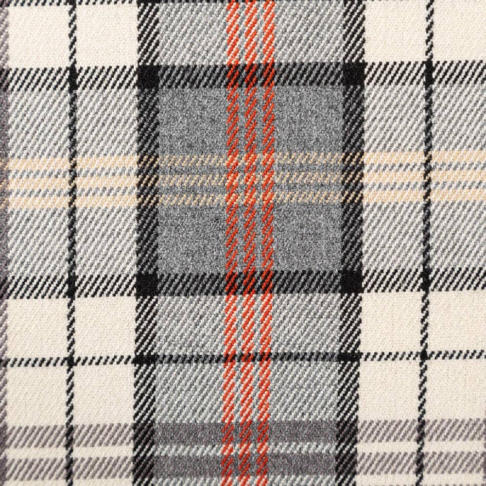Schöner Leben Viskose Stoff Tartan Muster Schottenkaro kariert beige grau rot 1,4m Breite Zeitlich begrenztes Angebot