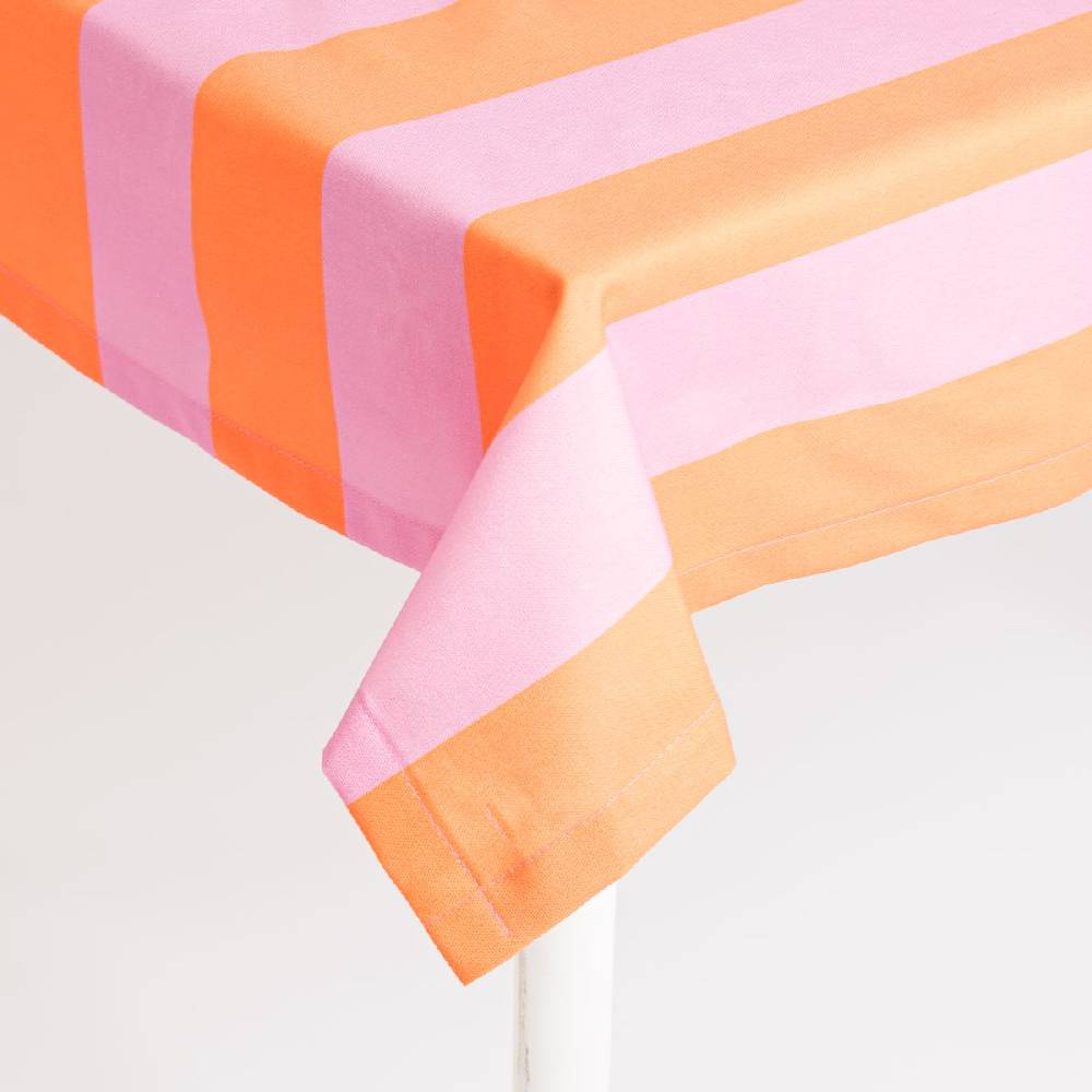 Schöner Leben Tischdecke Streifen orange pink in versch. Größen von SCHÖNER LEBEN Discount Store für neue Produkte