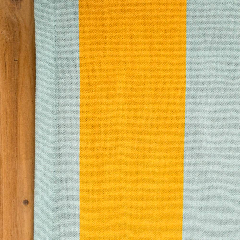 Schöner Leben Tischläufer Streifen hellblau gelb 40x160cm von SCHÖNER LEBEN Nur noch ein Tag übrig