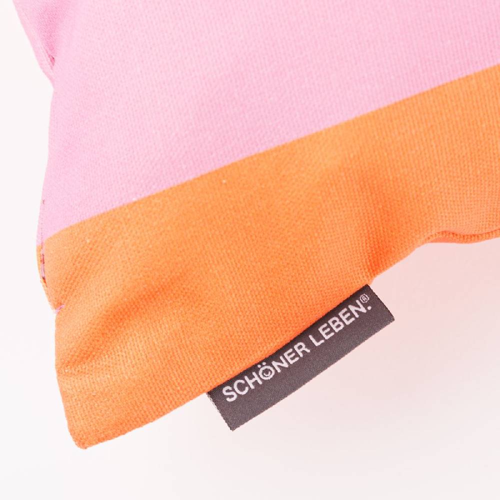 Schöner Leben Kissenhülle Streifen orange und pink in versch. Größen von SCHÖNER LEBEN Clearance-Verkauf