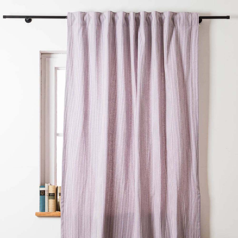 Schöner Leben Vorhang mit Smok-Schlaufenband Dobby Streifen lila beige in 245cm oder Wunschlänge von SCHÖNER LEBEN Angebote