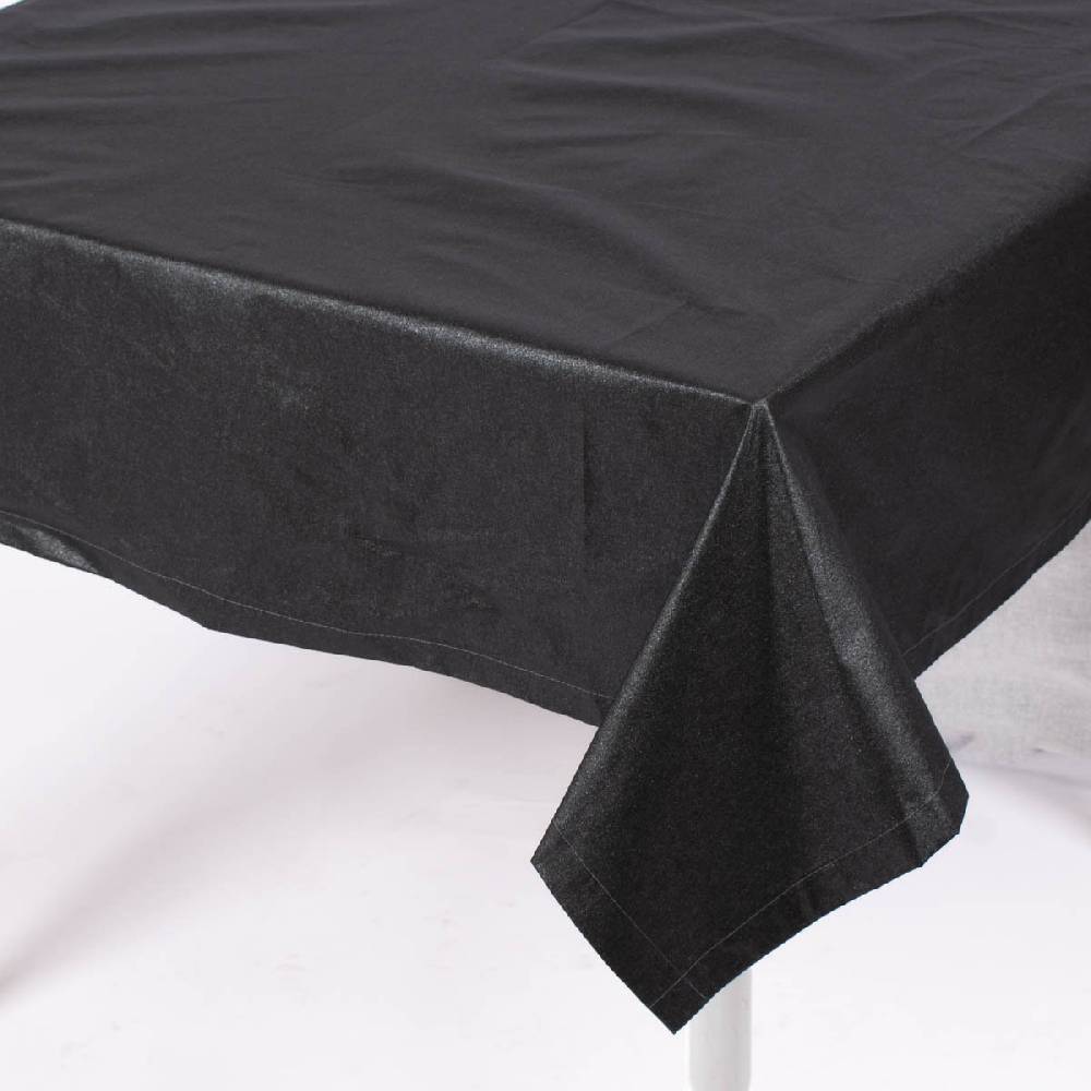 Schöner Leben Tischdecke abwaschbar Glitzer uni anthrazit silber div. Größen oder Wunschmaß von SCHÖNER LEBEN