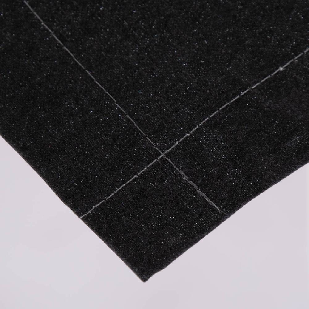 Schöner Leben Tischdecke abwaschbar Glitzer uni anthrazit silber div. Größen oder Wunschmaß von SCHÖNER LEBEN Günstiger Verkauf