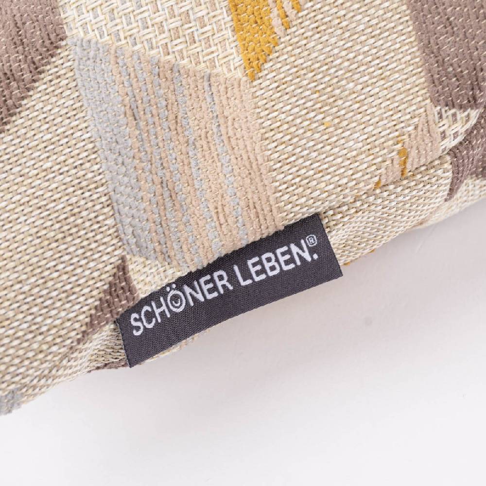 Schöner Leben Kissenhülle Mira Rechtecke schräg beige braun gelb in versch. Größen oder Wunschmaß von SCHÖNER LEBEN Meist gekauft