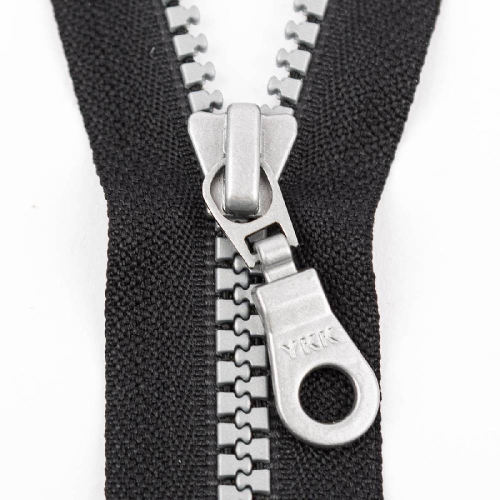 Schöner Leben Reißverschluss Vislon teilbar silber 5mm 45cm lang in der Farbe schwarz Cyber Monday