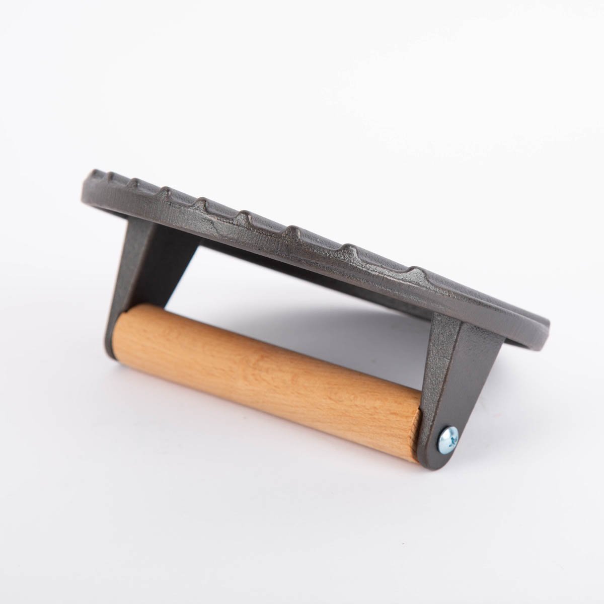 Schöner Leben Fleischpresse aus Gusseisen mit Holzgriff schwarz natur 17,8x5cm Nur noch ein Tag übrig