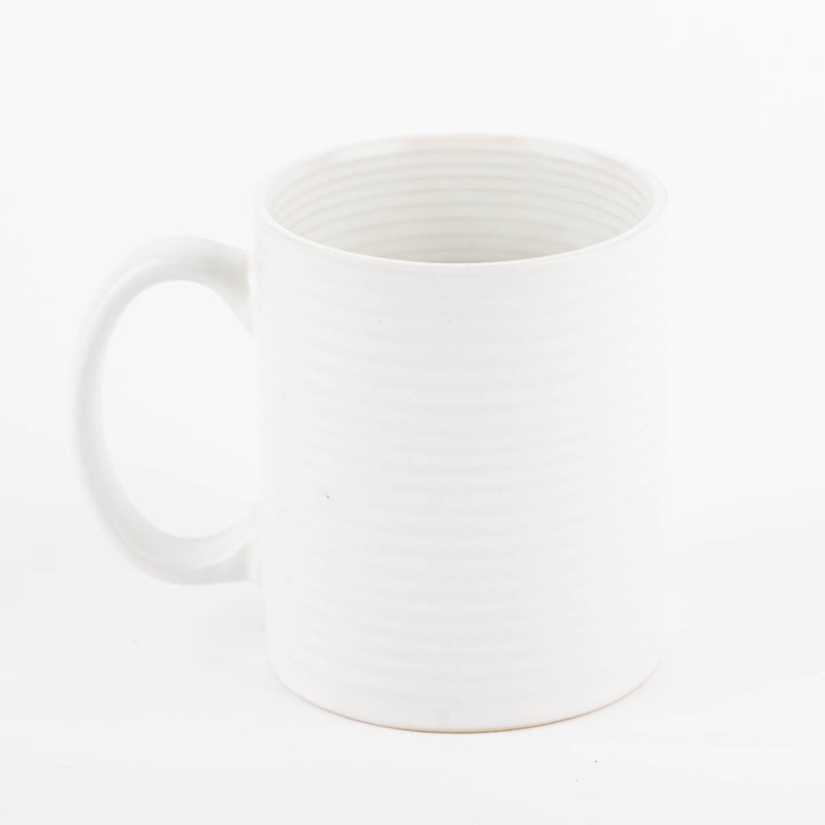 Schöner Leben Tasse aus Keramik weiß beige oder taupe 320ml Clearance-Verkauf