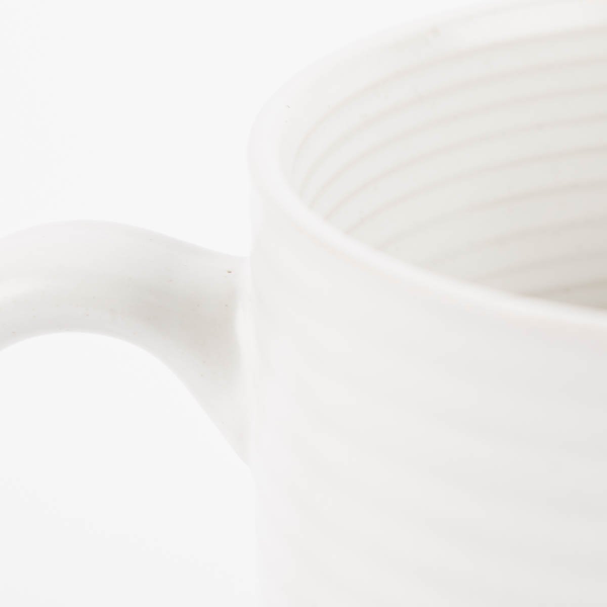 Schöner Leben Tasse aus Keramik weiß beige oder taupe 320ml Clearance-Verkauf