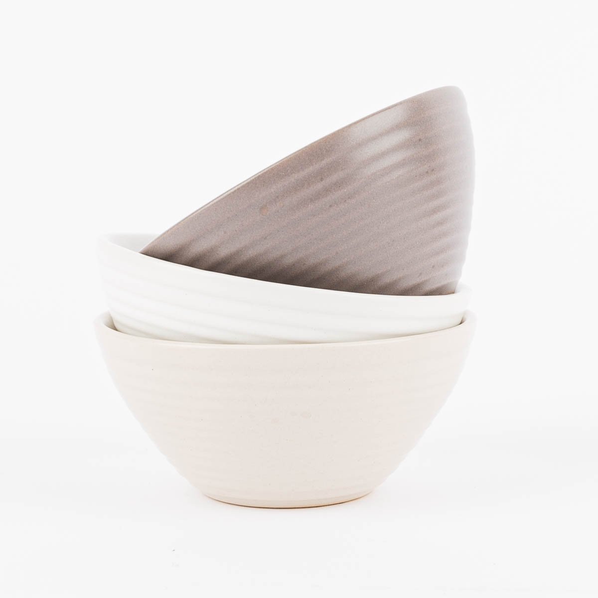 Schöner Leben Kleine Schale aus Keramik weiß beige oder taupe 10x5cm Kostenloser Versand international