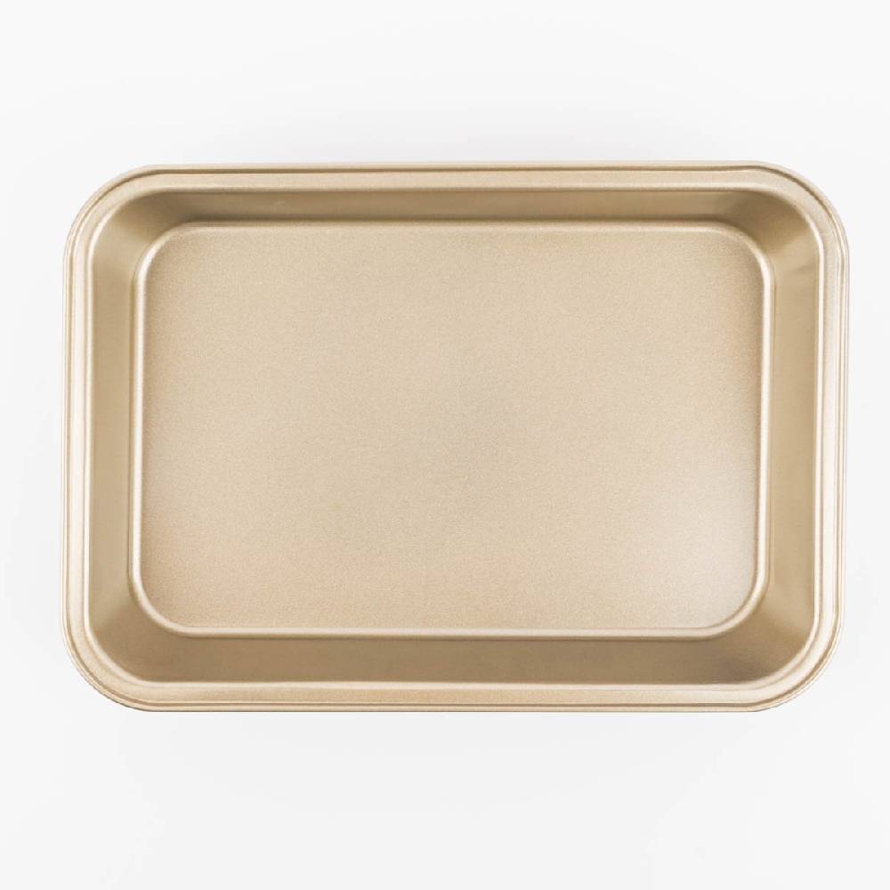 Schöner Leben Backform und Bratform aus Metall goldfarbig 34x24x5,8cm Rabatte dieses Monats