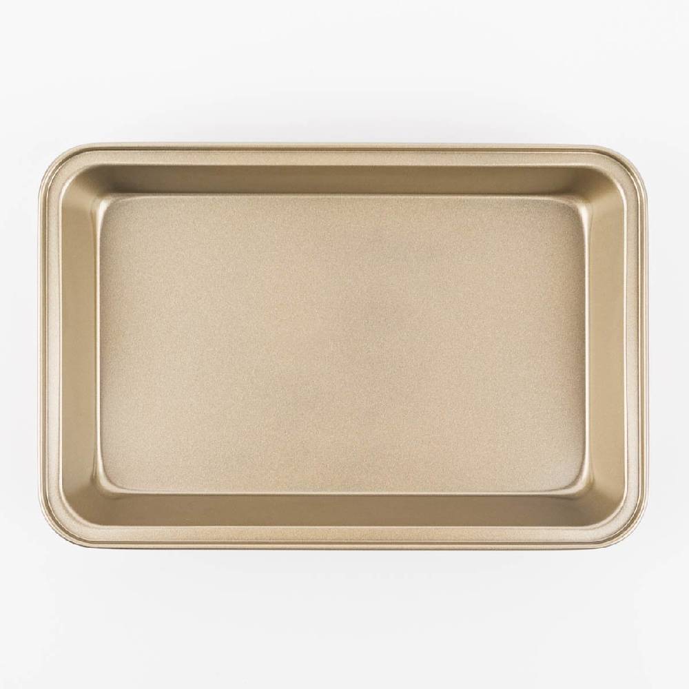 Schöner Leben Backform für Brownies aus Metall goldfarbig 30x20x5cm 2025