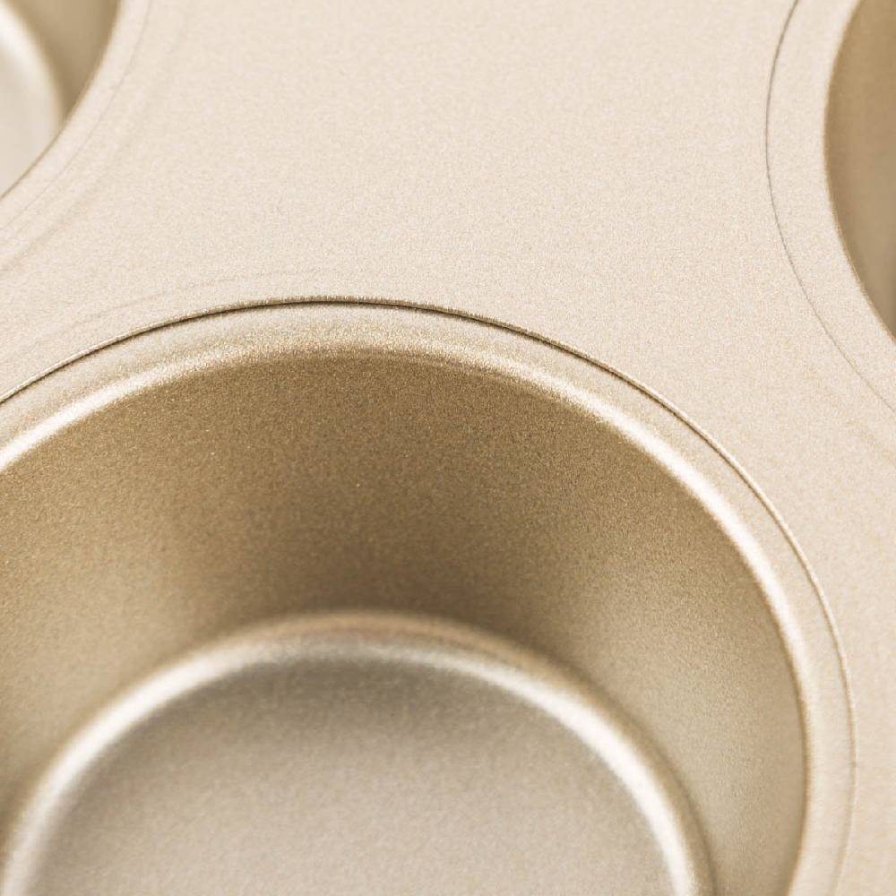 Schöner Leben Muffinform antihaftbeschichtet aus Metall goldfarbig 26,5x18,5x3cm Online