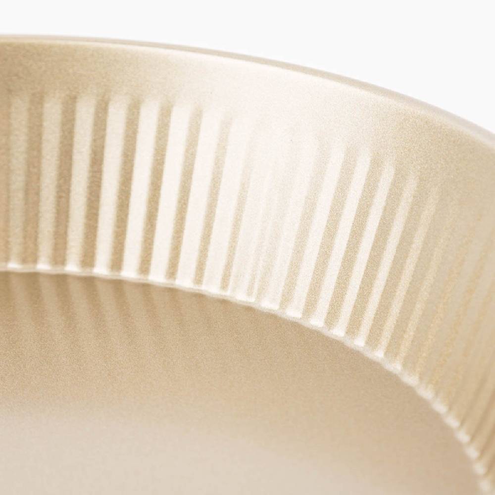 Schöner Leben Quiche Backform rund aus Metall goldfarbig 27,7x5cm Outlet